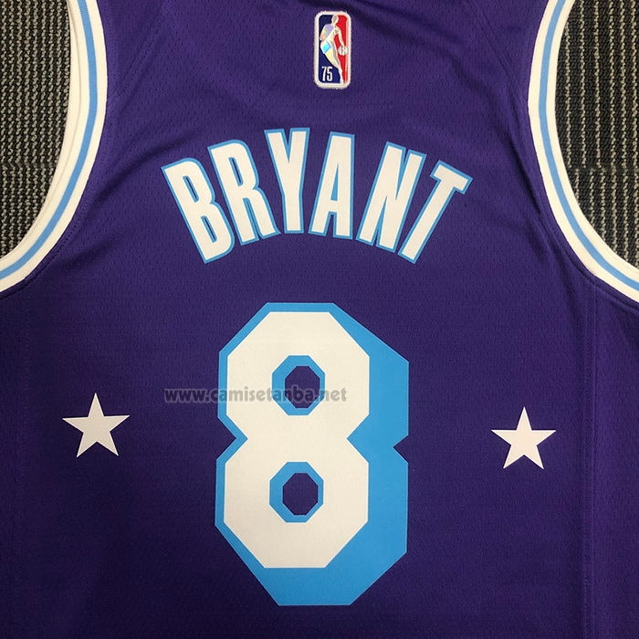 Camiseta Los Angeles Lakers Kobe Bryant #8 Ciudad Edition 2021-22 Violeta